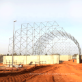 Estrutura de aço galvanizado Arqueado Projeto de teto Espaço Frame aditivo galpão de armazenamento